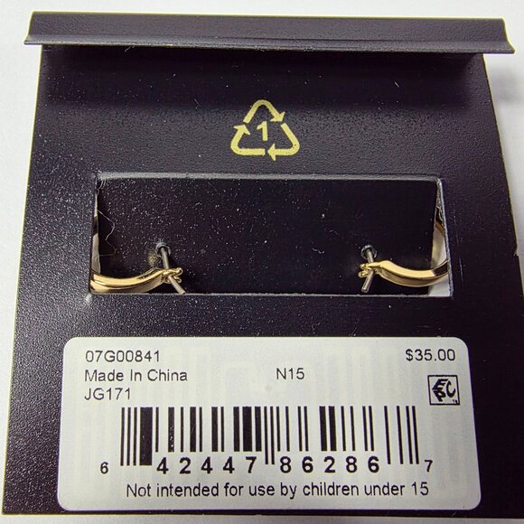 Givenchy Topaz Dangle Teardrop Earrings with CZ accents - Picture 5 of 6